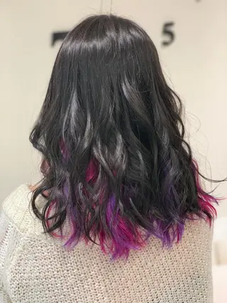 セミロング カラー ヘアアレンジ 松吉 純平のヘアスタイル