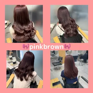 カラー aoi/暖色カラー/ プツッとボブ🎀のヘアスタイル