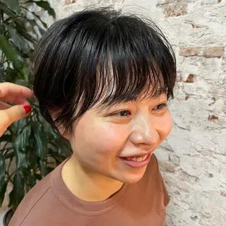 ショート パーソナルカラー 藤本夢のヘアスタイル