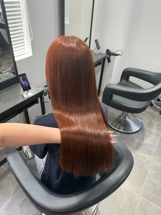 ロング カラー ヘアアレンジ 💗暖色特化ピンク/ 赤髪💗HARUNAのヘアスタイル