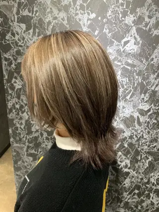 ミディアム カラー salonLEPIA ヒロ 矢場町 栄のヘアスタイル