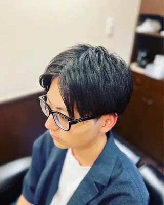 ショート メンズ 銀座バルビエグラン 角田雅樹（夜限定）のヘアスタイル
