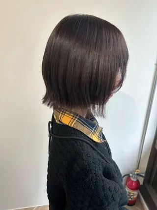 カラー ベージュ/ダブルカラ ー/新潟駅/青柳萌果のヘアスタイル