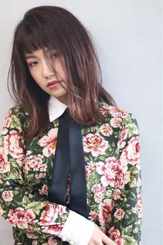 ミディアム カラー パーマ ボブ/ショート/ 白髪染め/メンズ葛西のヘアスタイル