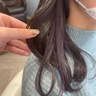 ミディアム 亀山 由里菜のヘアスタイル