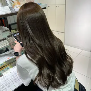 ロング カラー ヘアアレンジ ブリーチなしカラー /ベージュ/安形翔のヘアスタイル