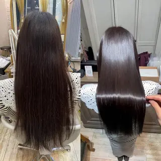 ロング shinka 髪質改善　縮毛矯正所属・美髪ストレート/美髪 レイヤー特化増原優斗のヘアスタイル