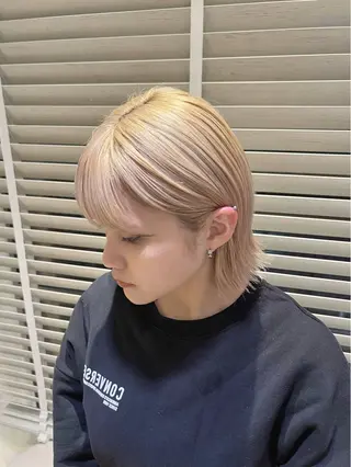 ミディアム カラー Anche所属・カットモデル様 募集中のヘアスタイル