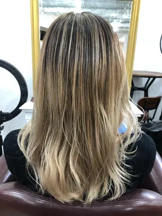 セミロング カラー レイヤー×髪質改善✨ 渋谷/佐藤侑哉のヘアスタイル