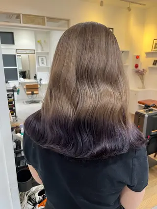 セミロング 無料カットモデル‪✨ ✂️Nanami🌷のヘアスタイル