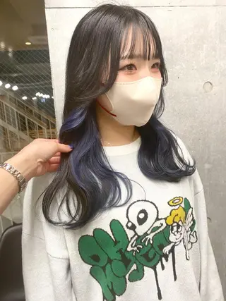 セミロング カラー ヘアアレンジ 🌷FUKA🌷 まろやかハイトーンのヘアスタイル