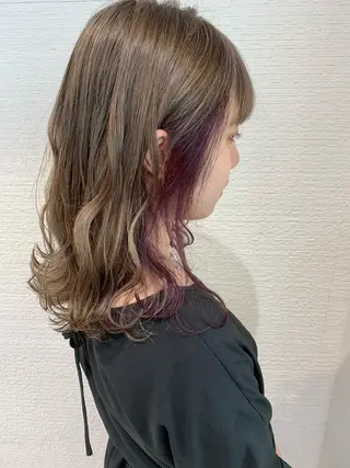 カラー 韓国ヘア/耳ツボジュ エリー♡ayumuのヘアスタイル