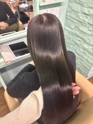 カラー 艶盛れ透明感カラー/ kanna🖤のヘアスタイル