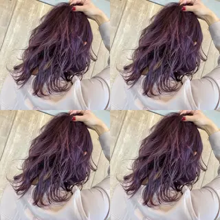 セミロング カラー 飯田 祥哉のヘアスタイル