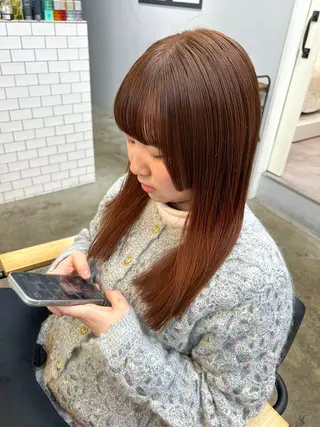 セミロング カラー ROCCOeast Rukaのヘアスタイル