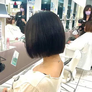 ミディアム 縮毛矯正/艶髪 💎志田美紀のヘアスタイル