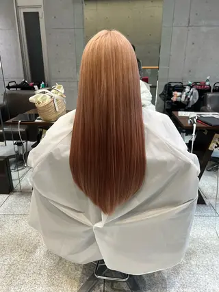 ロング 切りっぱなし/ レイヤー/ももかのヘアスタイル