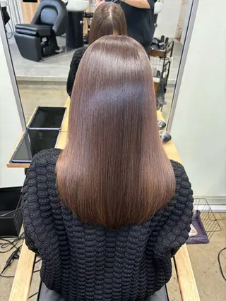 セミロング カラー 高島 英隆のヘアスタイル