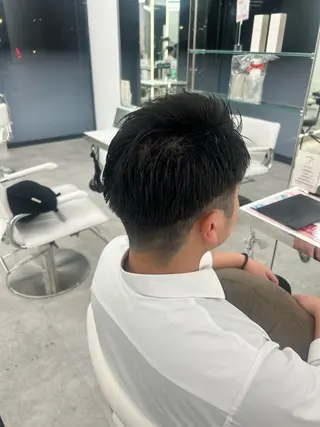 メンズ はるか/ブリーチカラ ー/ヘアアレンジ🤍のヘアスタイル