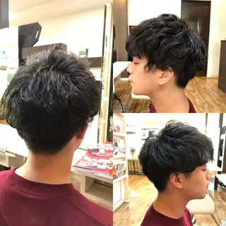ショート パーマ メンズ 赤羽、髪質改善サロン 吉野リョウスケのヘアスタイル