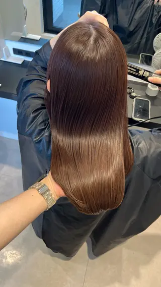 セミロング SALOWIN横浜所属・𓍯韓国style/ 髪質改善𓍯中村和希のヘアスタイル
