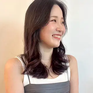 ミディアム 北島 遥香🫧インナ ー /ベージュカラーのヘアスタイル