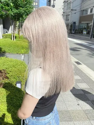 ロング カラー Via officialのヘアスタイル