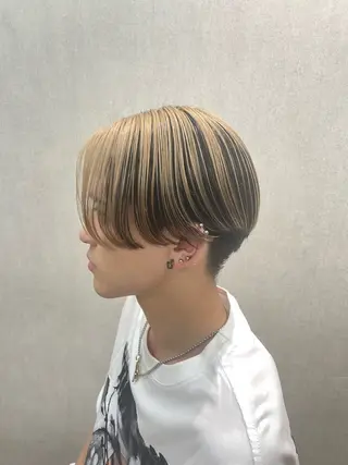 カラー メンズ ブレンバイドット所属・ニュアンスカラー/ 🫧レミ(坊主)のヘアスタイル