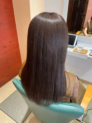 ロング カラー ☘️折戸結菜☘️ ハイトーンカラーのヘアスタイル