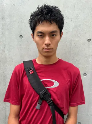 ショート パーマ メンズ 神田橋 翔太郎のヘアスタイル