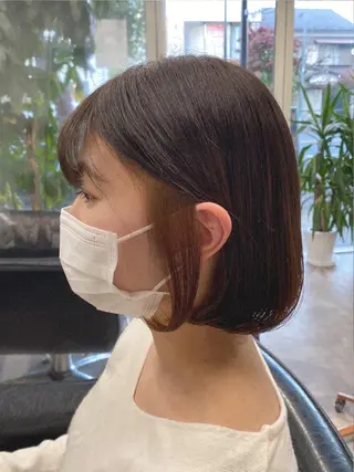 ミディアム ショート・ウルフ✂︎ 安住有咲子のヘアスタイル