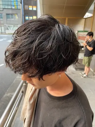 パーマ メンズ 🤩垢抜け絶対 💇⭐️✂️石川雄登のヘアスタイル