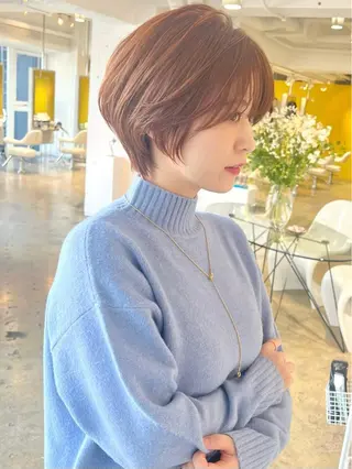 ショート ショート/ボブ/縮毛 三上達大のヘアスタイル