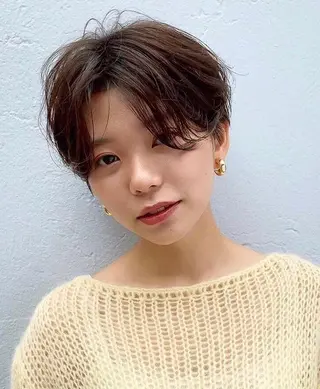 ショート カラー 渋谷/韓国風 西原直樹のヘアスタイル
