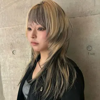 ロング ユメナ ̖́-のヘアスタイル