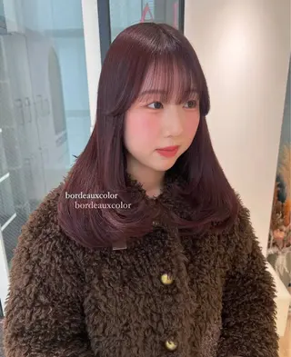 セミロング カラー ParveMix ♡白神みやびのヘアスタイル