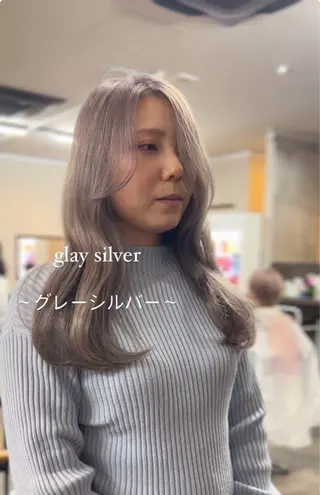 ロング カラー 小野瀬 蓮のヘアスタイル