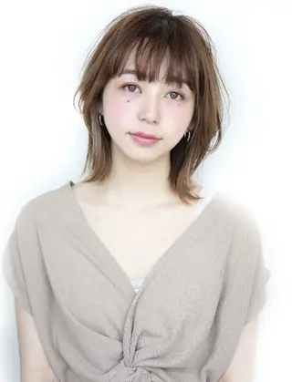 ミディアム カラー マイナス5歳若見え 40代以上必見✊️のヘアスタイル