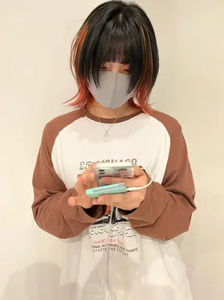 ミディアム カラー 【代表】 辻龍樹のヘアスタイル