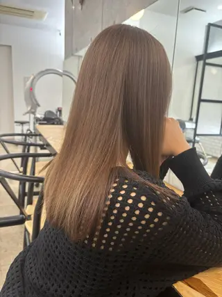 セミロング フジイ カズキのヘアスタイル