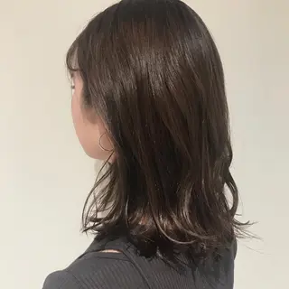 ミディアム カラー 神奈川大学最寄り白楽 三本松巧のヘアスタイル