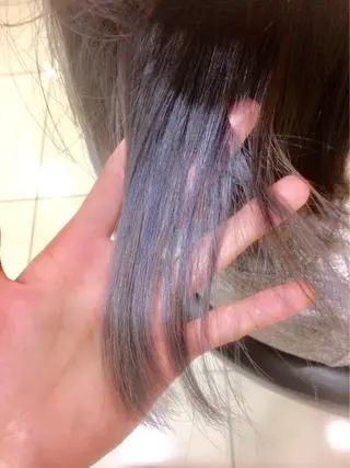 ミディアム カラー 永井 大希のヘアスタイル