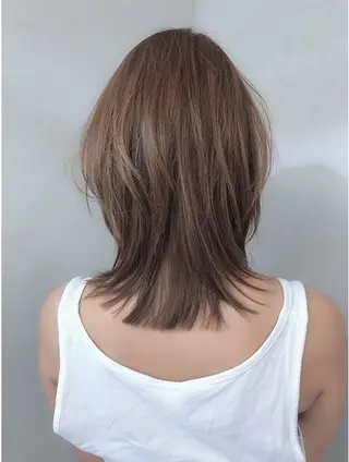 ミディアム ⭐︎ミディアム 深井朱莉⭐︎のヘアスタイル