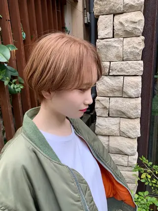 ショート カラー Libre×Reco所属・Libre 西野圭一のヘアスタイル