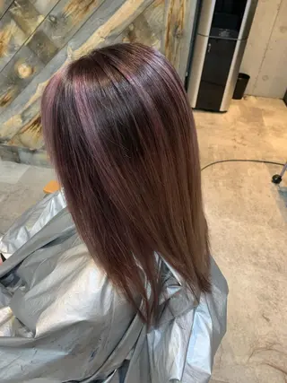 セミロング 山本 みきのヘアスタイル