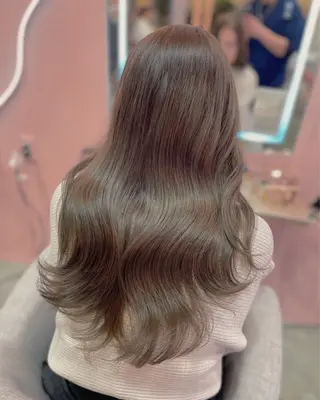 ロング カラー wixy    mimi所属・透明感カラーの人 ベージュの王様のヘアスタイル