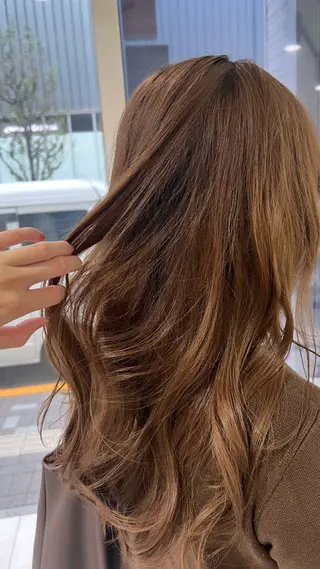 ロング カラー 🖤:抜け感×大人 透明感カラー/Aoiのヘアスタイル