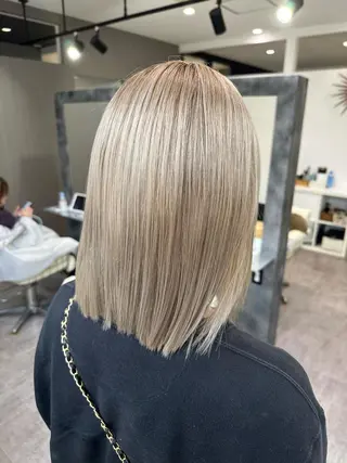 ミディアム カラー be flot所属・髪質改善/大阪守口市 🐣Ria‪🐣のヘアスタイル