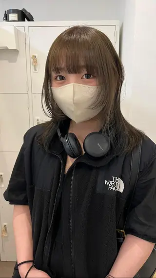 ミディアム カラー ショート・ボブパーマ 指名No.1かけるのヘアスタイル