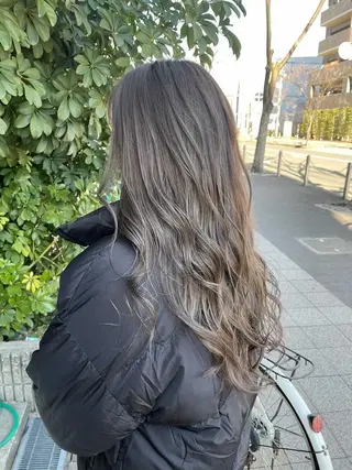 ロング カラー LandS barber &beauty所属・髪質改善特化 長澤友哉のヘアスタイル